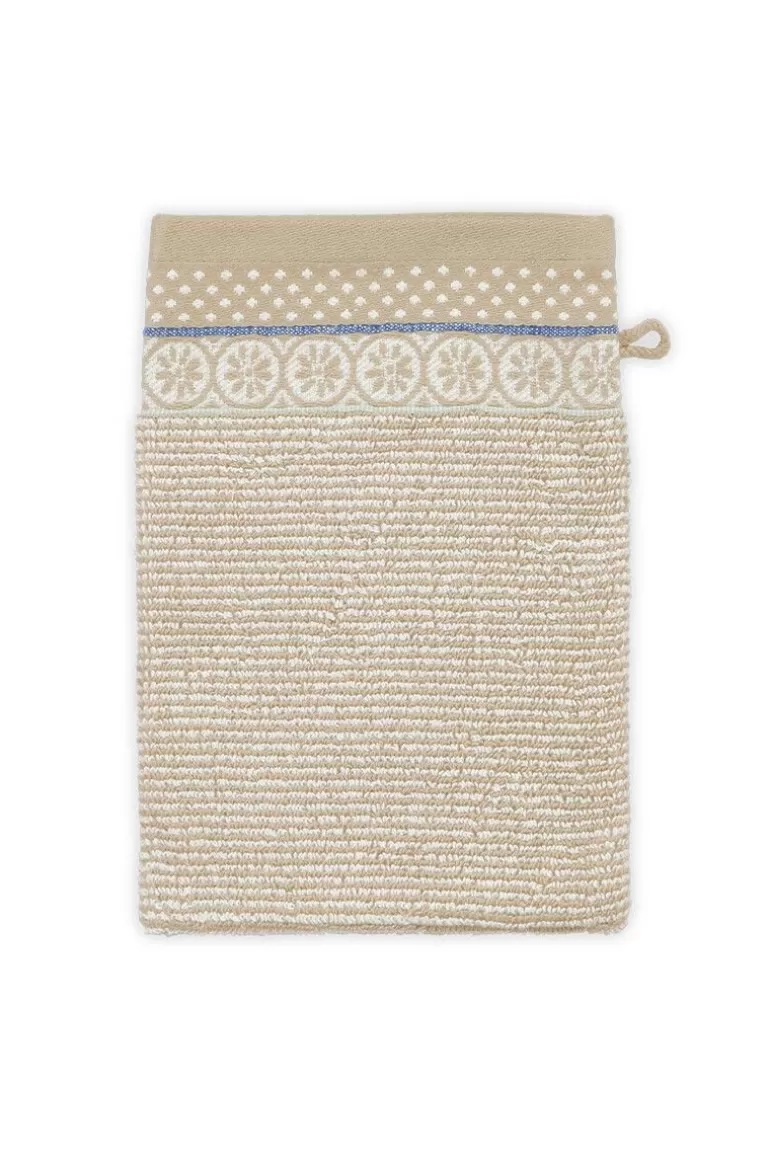 Washandjes-Pip Studio Washandje Set/3 Soft Zellige 16X22 Cm Khaki