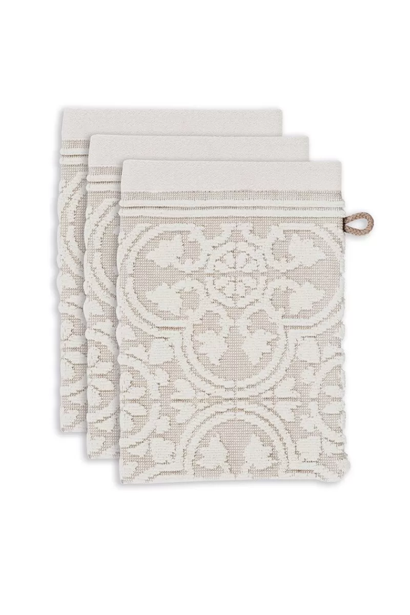 Clearance Pip Studio Washandje Set/3 Tile De Pip 16X22 Cm Khaki