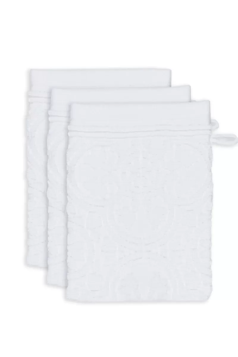 Online Pip Studio Washandje Set/3 Tile De Pip 16X22 Cm Wit