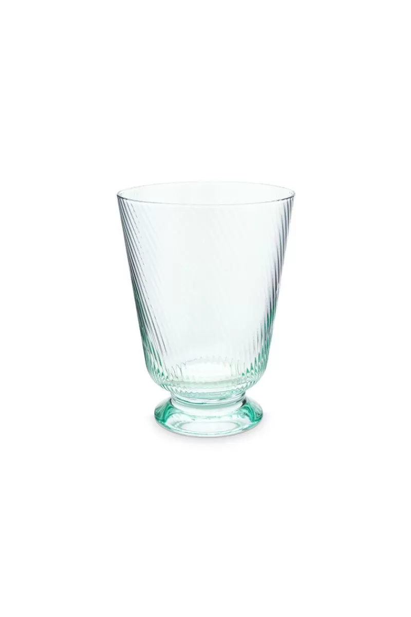 Hot Pip Studio Water Glas Gedraaid Blauw