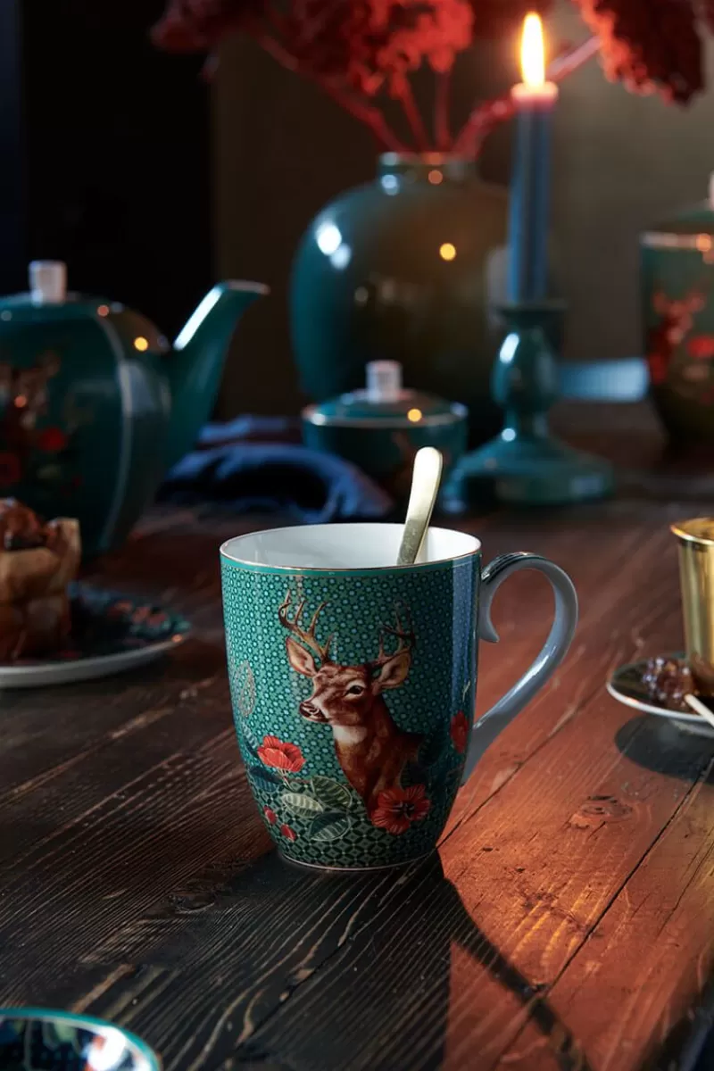 Store Pip Studio Winter Wonderland Mok Groot Groen