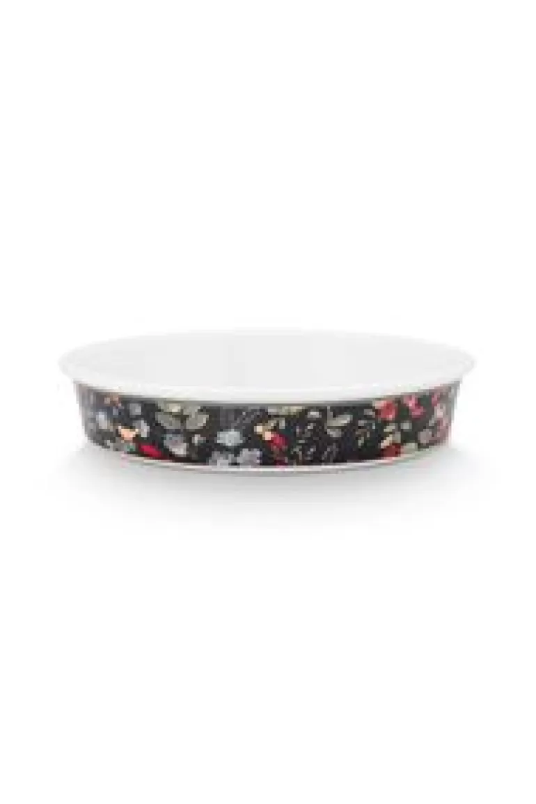 Ovenschalen-Pip Studio Winter Wonderland Serveerschaal Rond Donkerblauw