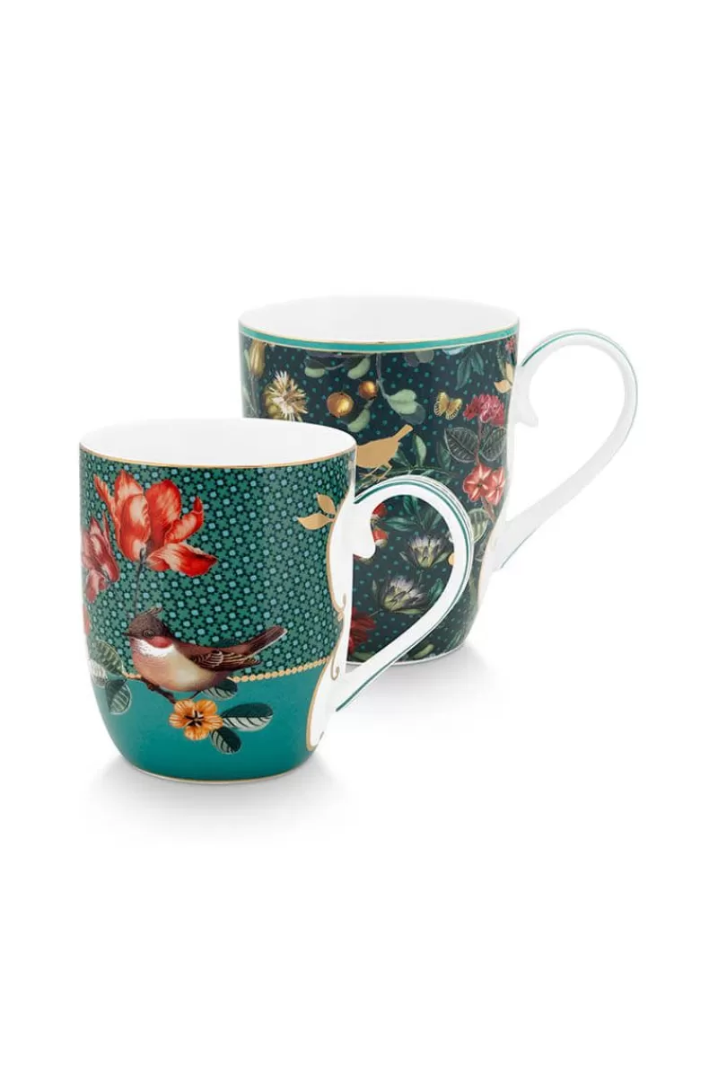 Discount Pip Studio Winter Wonderland Set/2 Mokken Klein Groen