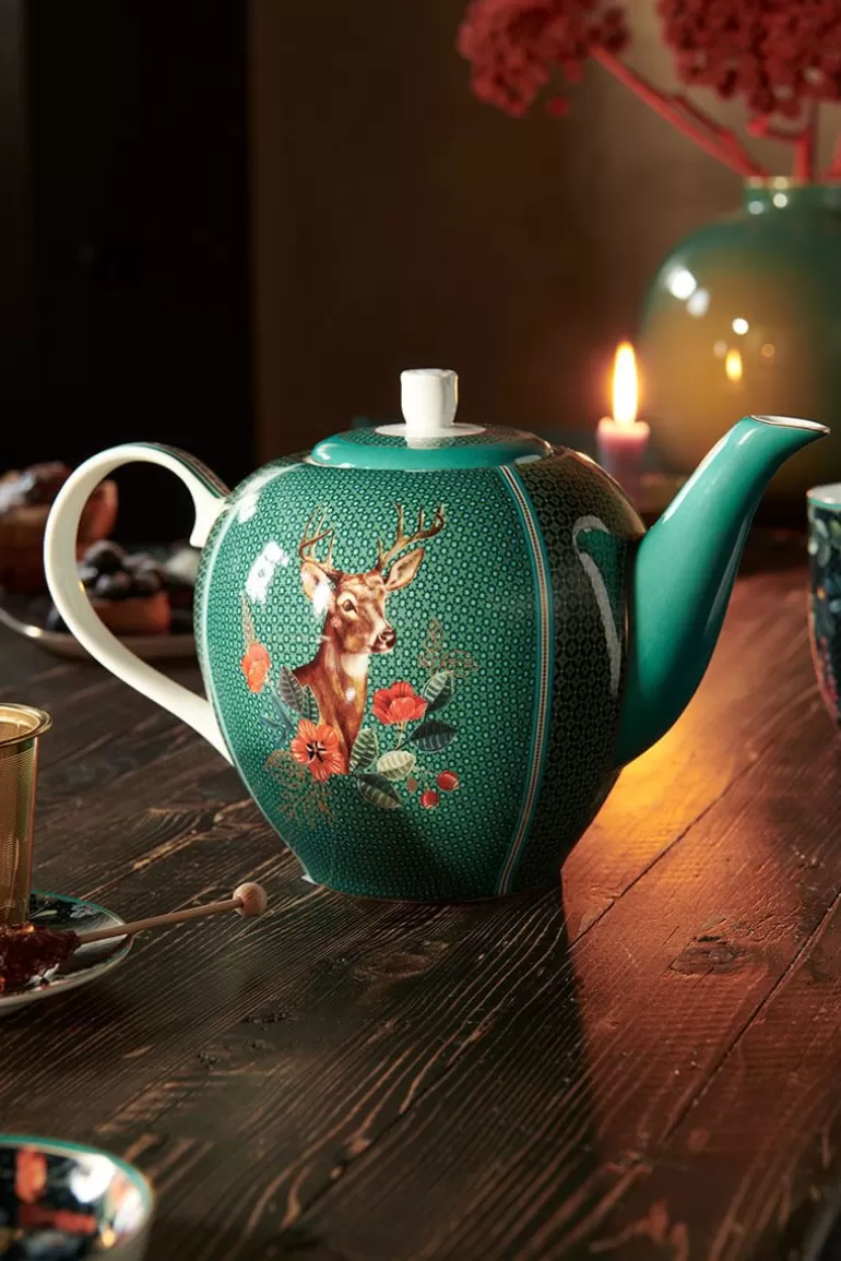 Theepotten-Pip Studio Winter Wonderland Theepot Groot Groen